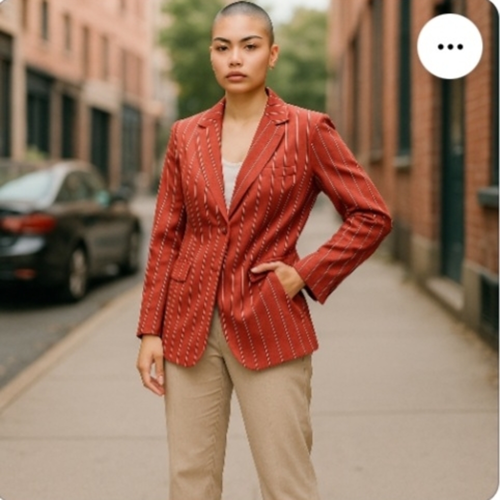 Soho Red Blazer Tailored Fit Jacket